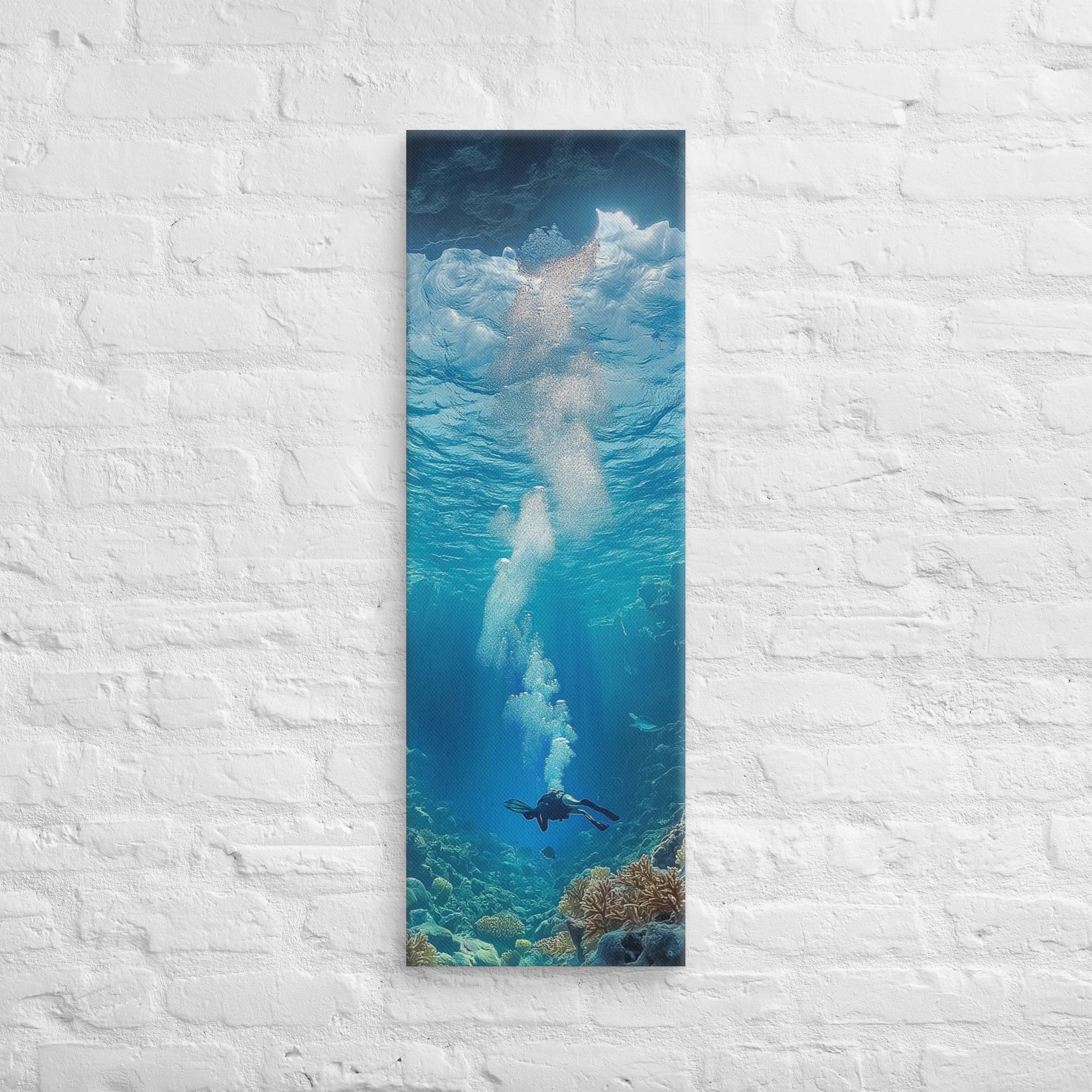 Exploring the Blue Abyss Canvas 8