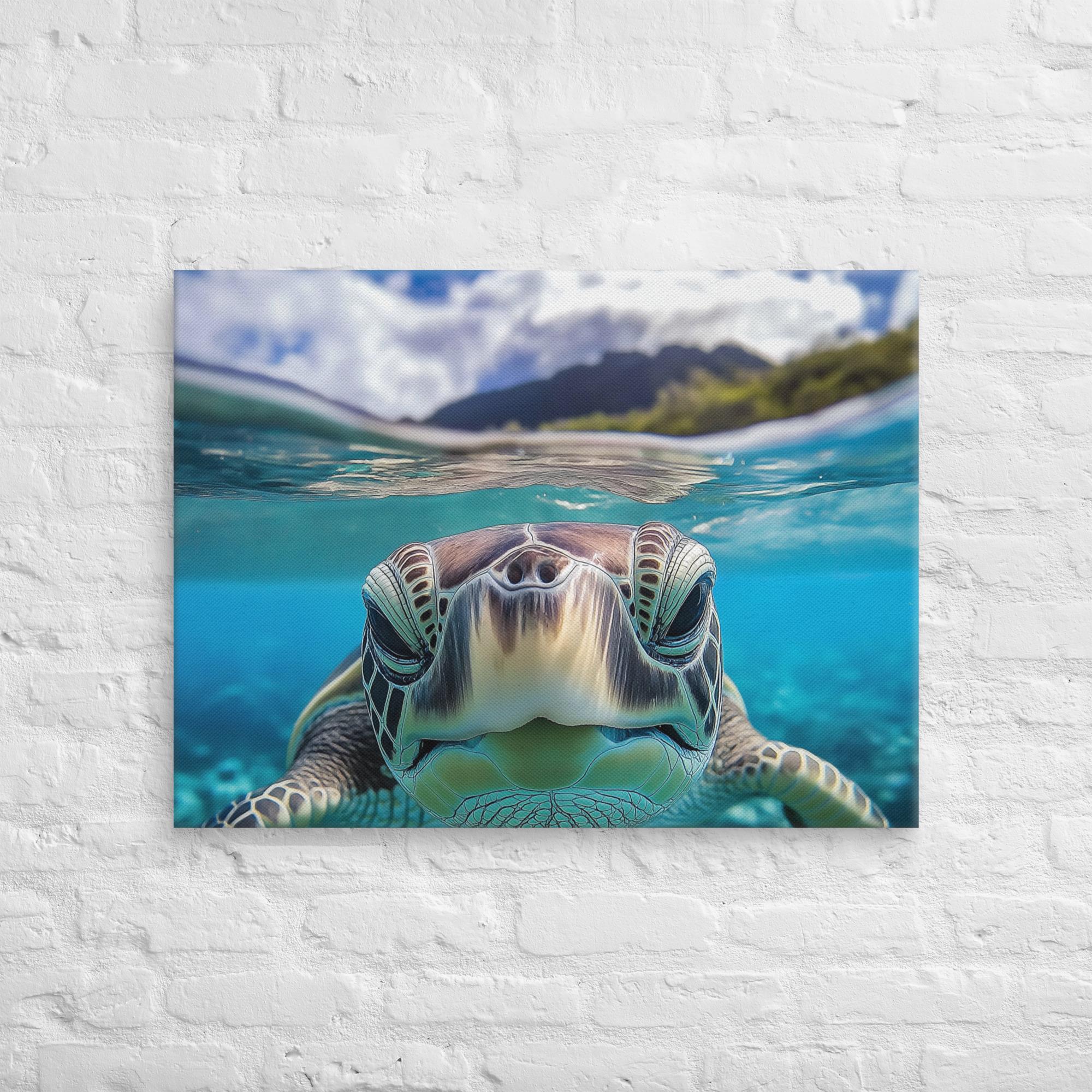 Island Encounter Sea Turtle Canvas 23