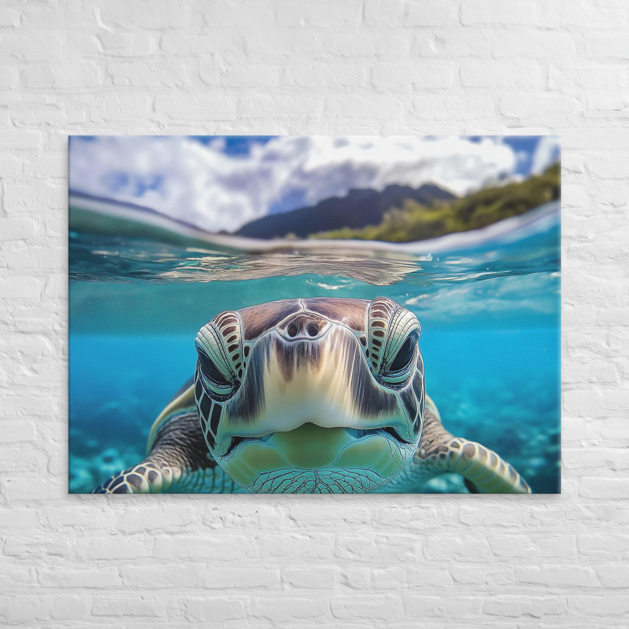 Island Encounter Sea Turtle Canvas 35