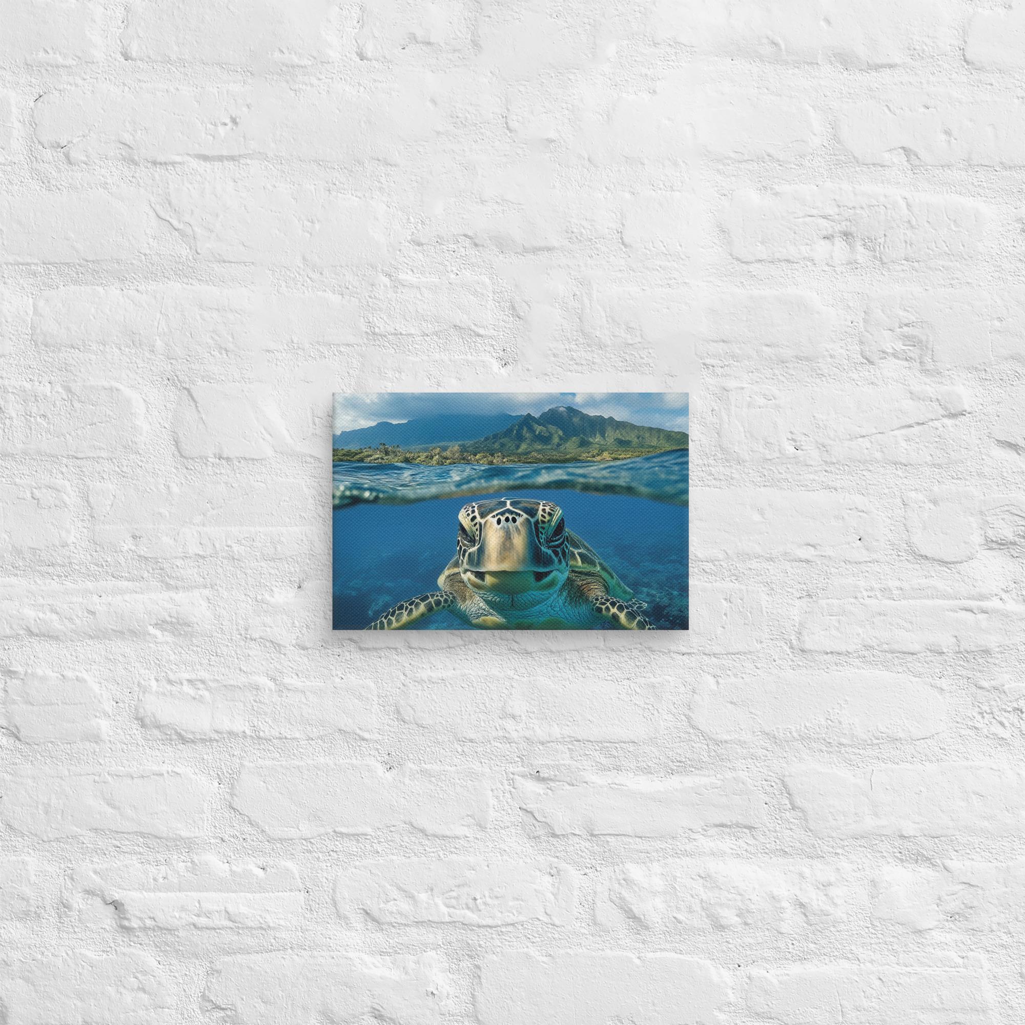 Aloha Serenity Sea Turtle Canvas 38