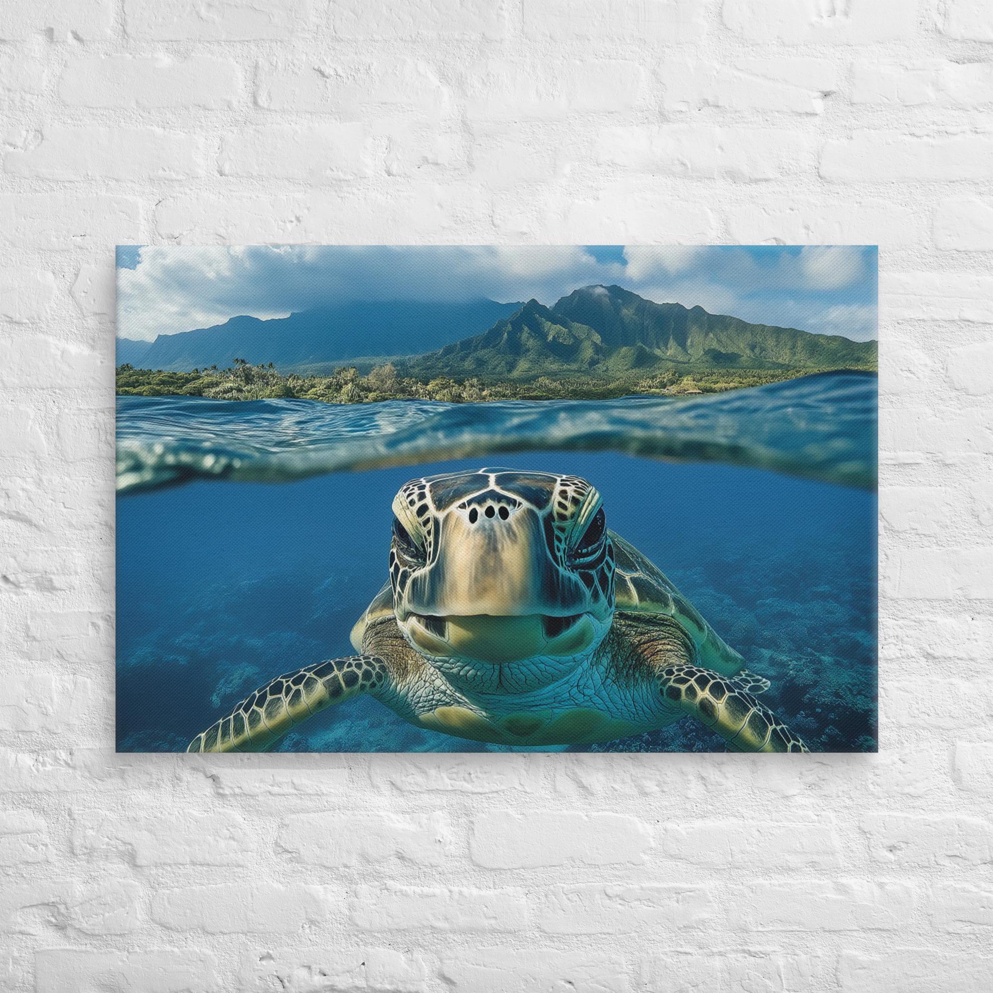Aloha Serenity Sea Turtle Canvas 46