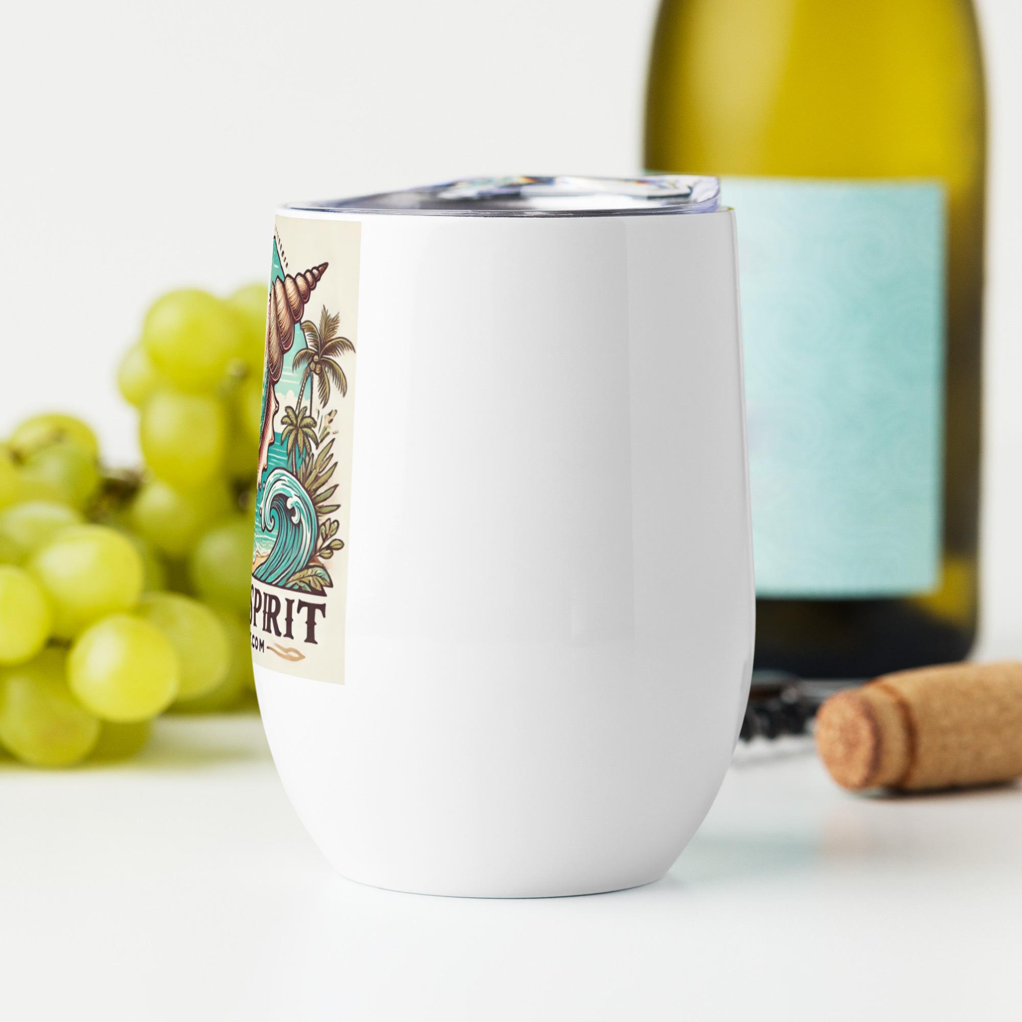 Key West Spirit Conch Shell Wine Tumbler 3