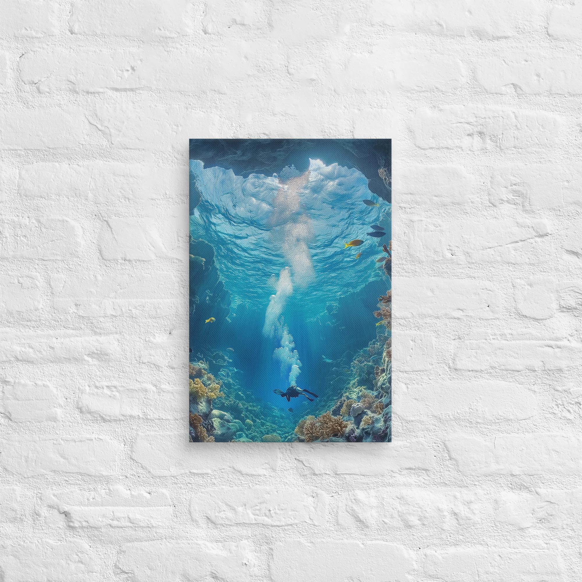 Exploring the Blue Abyss Canvas 6