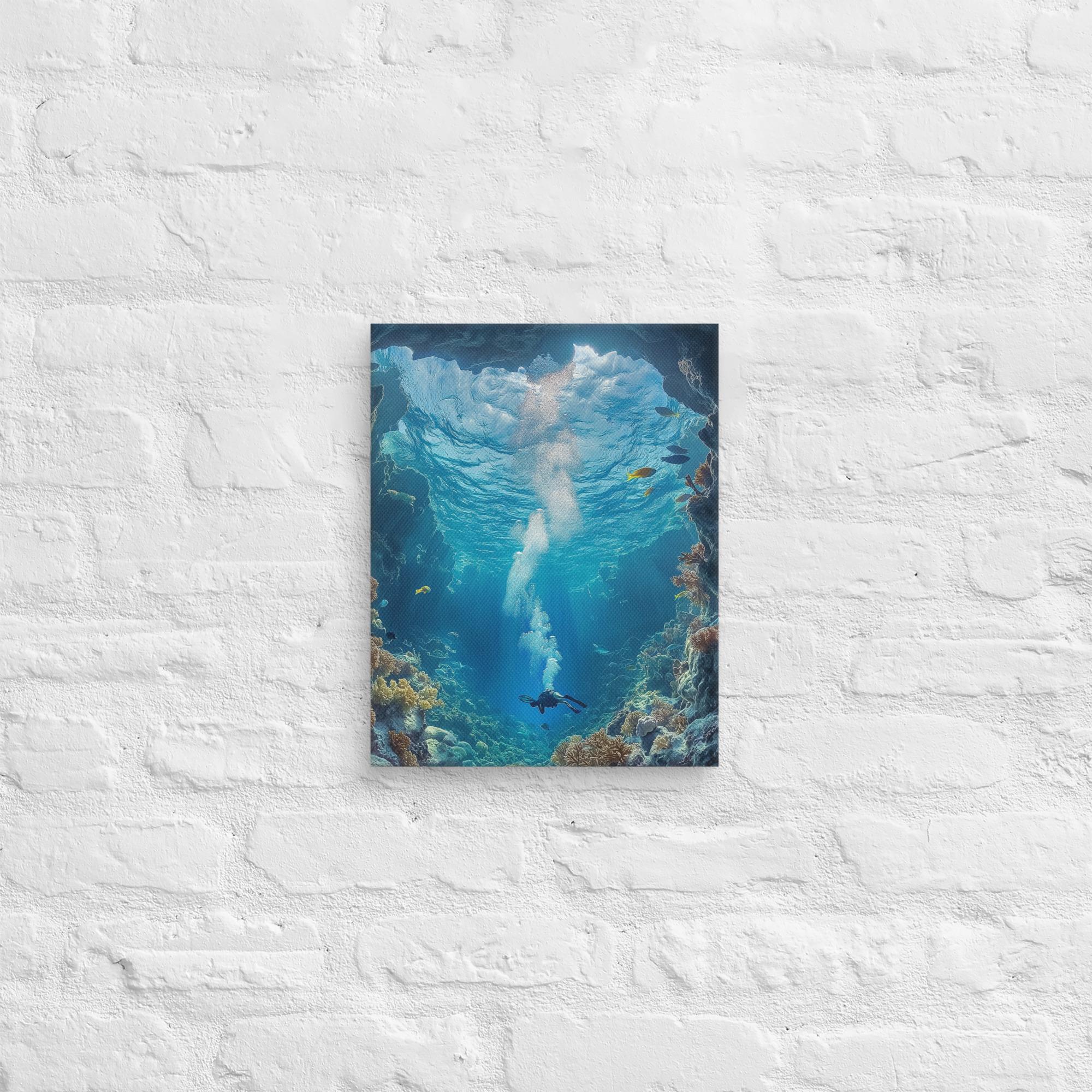 Exploring the Blue Abyss Canvas 5